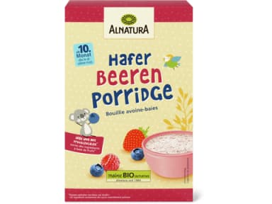 Alnatura Oat and berry porridge Organic, from 10 months, no added sugar 250g