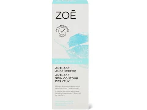 Crema AA per il contorno occhi Zoé Ultra Sensitive Peptide-Komplex, Panthenol