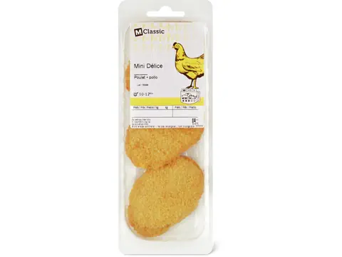 Migros Cotolette di pollo Delice mini 360g