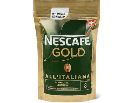 Nescafé Gold All'Italiana caffè solubile borsa 180g