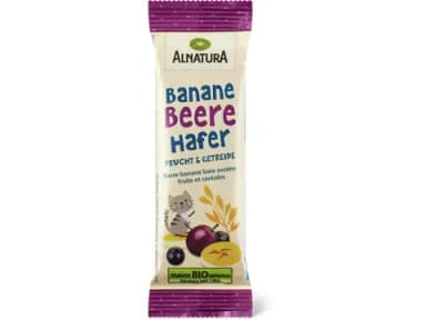 Alnatura Banana, berry and oat bar Organic, from 3 years, no added sugar 23g