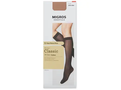 Damen Kniestrümpfe Cotton 70 Den