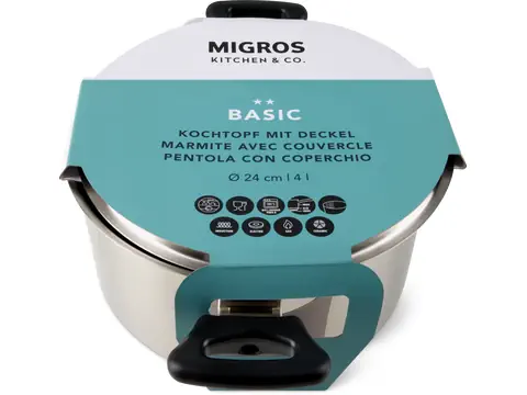 Migros Kitchen & Co. Kochtopf mit Deckel · 1 pz