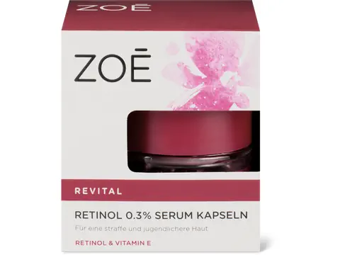 Retinol serum capsules