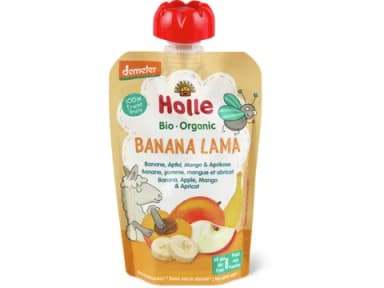 Holle Quetschbeutel Banane, Apfel, Mango & Aprikose