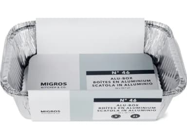 Aluminium trays 2 l