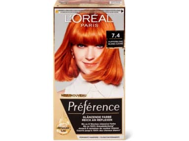 Préfèrence Hair color 7.4 copper, permanent