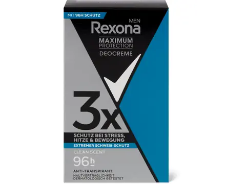Rexona Deo Creme Clean Scent 96h, Anti-Transpirant 45ml