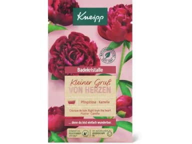 Kneipp Kleiner Gruss von Herzen Badekristalle Pfingstrose & Kamelie 60g
