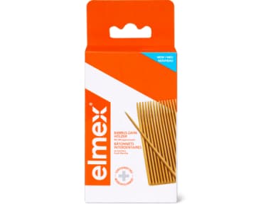 Elmex Mint-flavoured bamboo interdental sticks