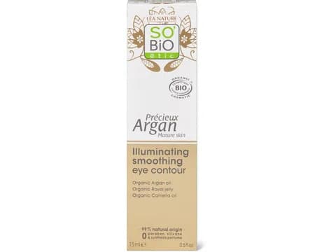 Crema contorno occhi illuminante e levigante Précieux Argan