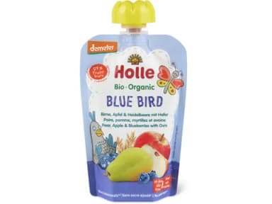 Holle Quetschbeutel Birne, Apfel & Heildelbeere mit Hafer