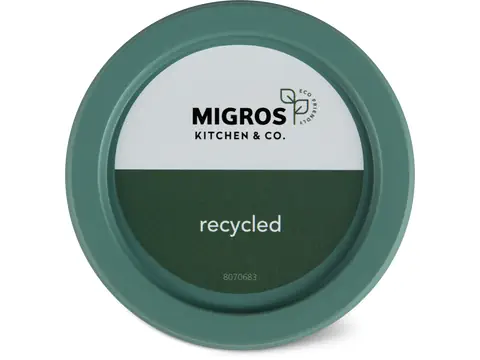 Reusable lid made of recycled material, ⌀ 7.3 cm