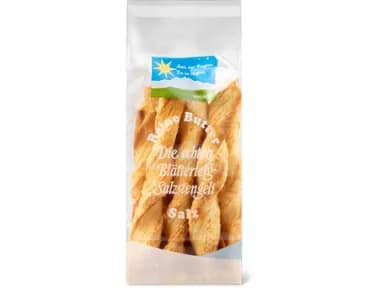 Salted puff pastry sticks