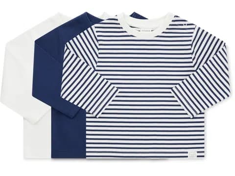 Trio di maglie a maniche lunghe