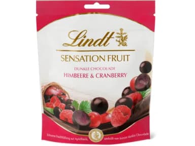 Lindt Sensation Fruit Himbeere und Cranberry 150g