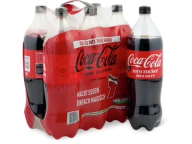 Coca-Cola Zero, 6 x 1,5 l