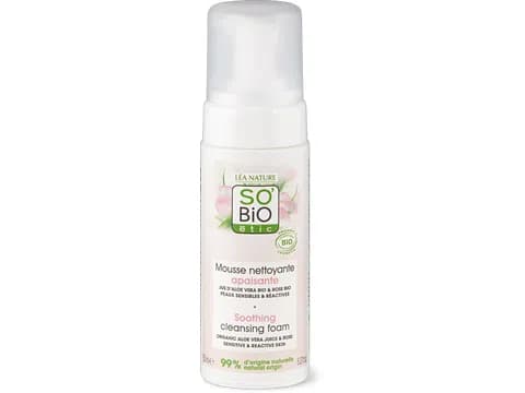 Schiuma detergente lenitiva Aloe Vera & Rose