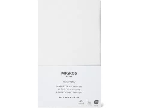 Molton Proteggimaterasso 90 x 200 x 30 cm, bianco