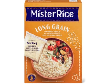 Long grain rice in cooking bags