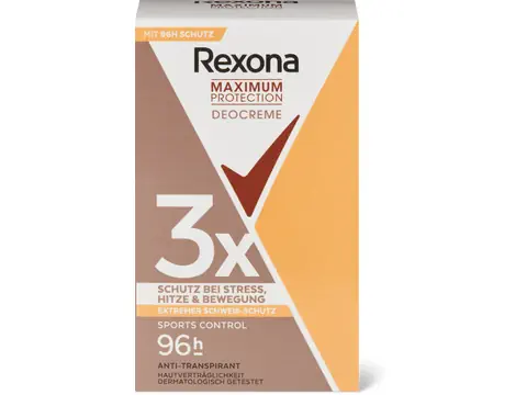 Rexona Deo Creme Sports Control 96h, Anti-Transpirant 45ml