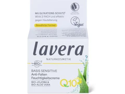 Crema idratante antirughe Basis Sensitiv Q10, vegano
