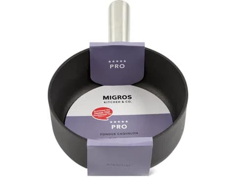 Caquelon per fondue Ø 18 cm, nero
