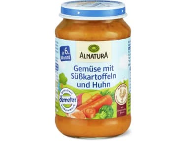Alnatura Gemüsebrei mit Süsskartoffeln und Huhn 190g
