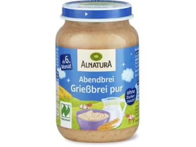 Alnatura Griessbrei pur ab 6. Monat 190g