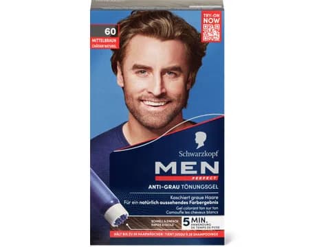 Schwarzkopf Gel tonalizzante Men Perfect 60 castano medio 1