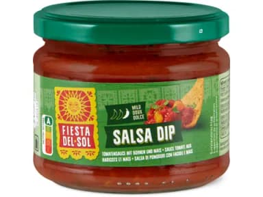 Salsa Dip mit Bohnen und Mais, mild