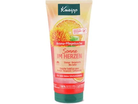 Kneipp Docciaschiuma trattante "Sonne im Herzen" Arancia, bergamotto e olio di cartamo 200ml
