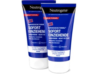 Neutrogena Sofort einziehende Handcreme Gylcerin & Vitamin E 2x75ml