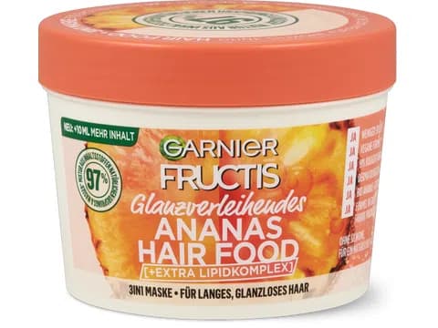 Maschera all'ananas capelli lunghi e spenti