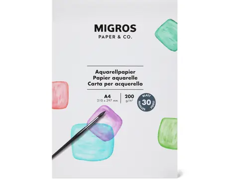 Migros Paper & Co. Papier aquarelle A4 · 1 pz