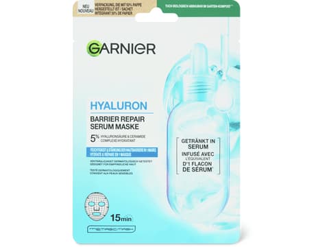 Garnier Maschera in tessuto con acido ialuronico