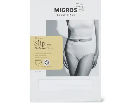 Women's organic-cotton maxi briefs