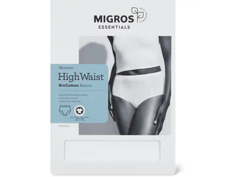 Women's organic-cotton high-waist briefs