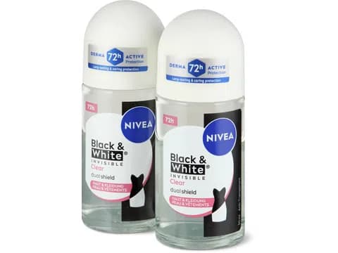 Nivea Deodorante roll-on Invisible Black & White 2x50ml