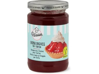 Strawberry cake glaze