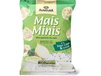 Alnatura Corn Minis Organic, Sour Cream & Onion 50g