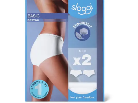 Sloggi Women's Basic Cotton midi briefs