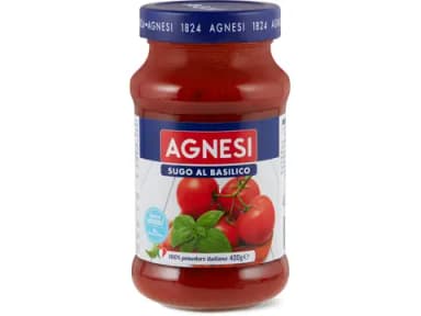 Agnesi Sugo al basilico 100% Naturale · 400 g