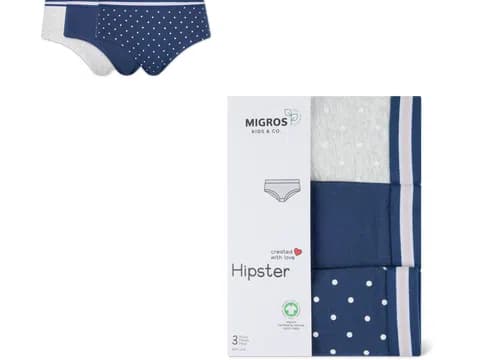 Slip a vita bassa per bambini 3 pezzi