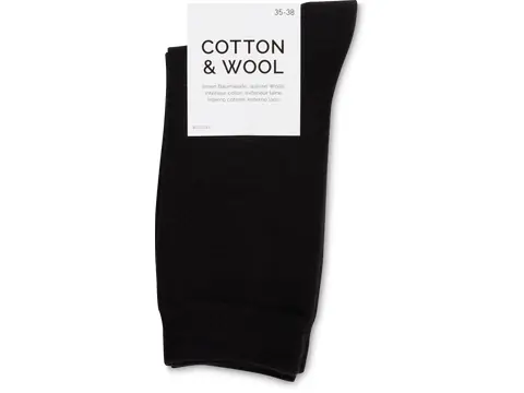 Women's cotton-and-wool socks
