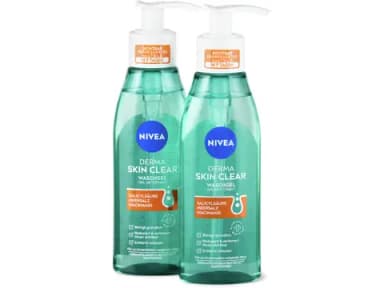 Nivea Gel nettoyant Derma Skin Clear, lot de 2