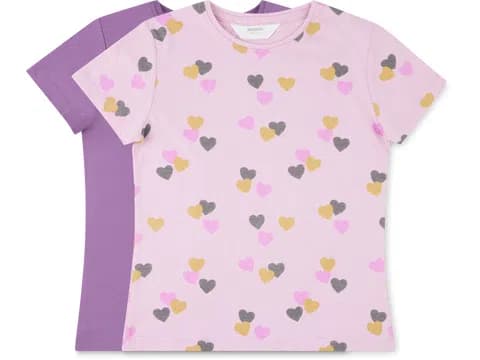 T-shirt a maniche corte per bambini in conf. da 2