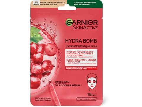 Garnier Maschera in tessuto Hydra Bomb rimpolpante