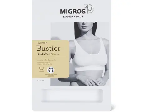 Women's organic-cotton bustier