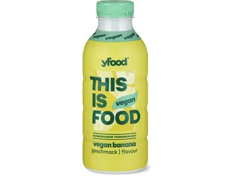 YFood Pasto da bere Vegano, banana 500ml